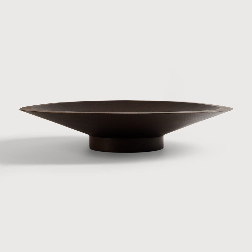 Ethnicraft Satellite Bowl in mahogany, FSC-certified solid mahogany with varnished finish