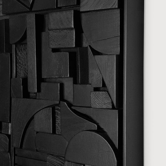 Ethnicraft Bricks Wall Art, FSC-certified solid wood furniture by Belgian brand