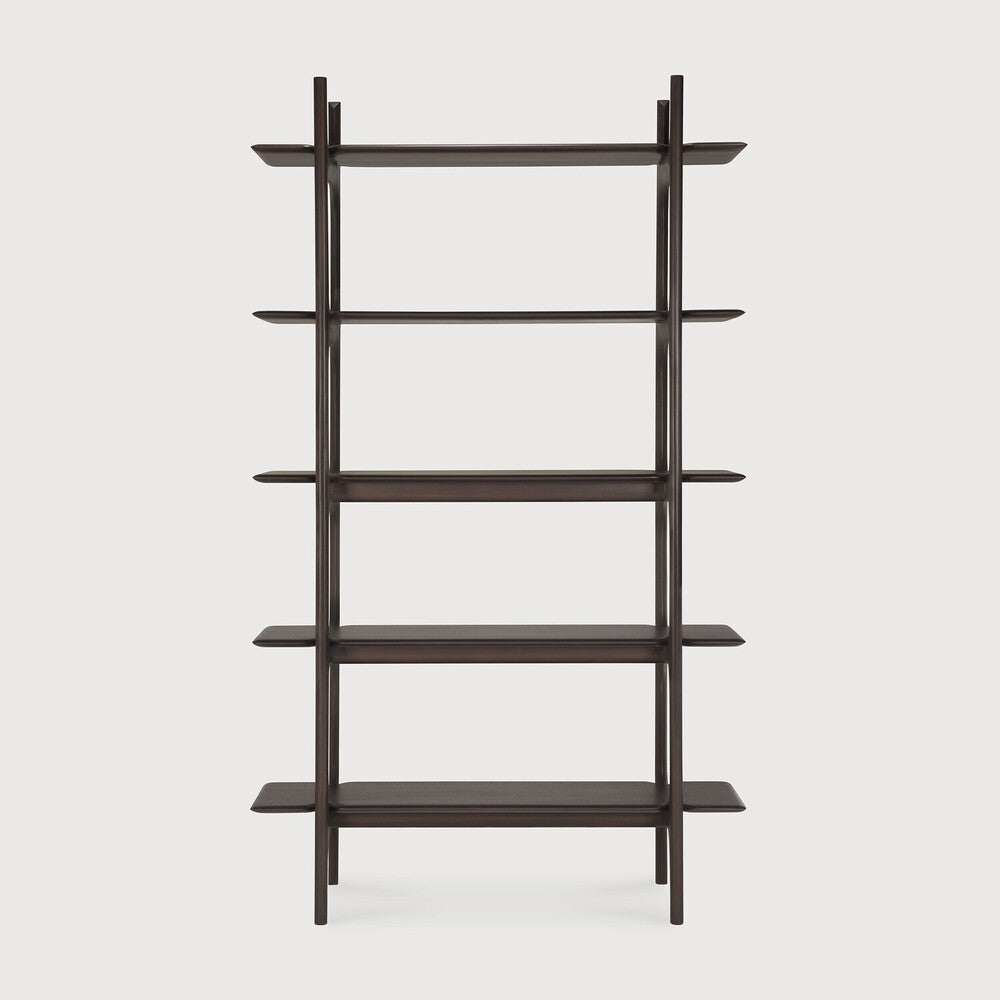 Ethnicraft PI Rack in mahogany, FSC-certified solid mahogany with varnished finish