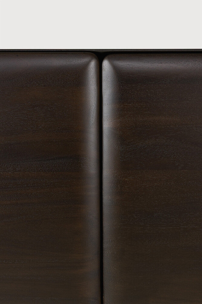 Detail of Ethnicraft PI Light Hanging Sideboard showing the push-to-open door