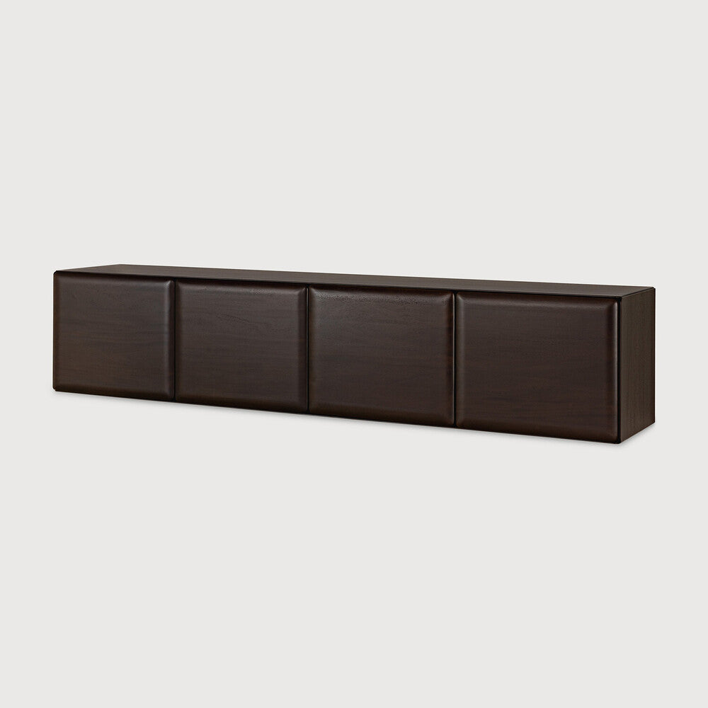 Ethnicraft PI Light Hanging Sideboard, side view, mahogany