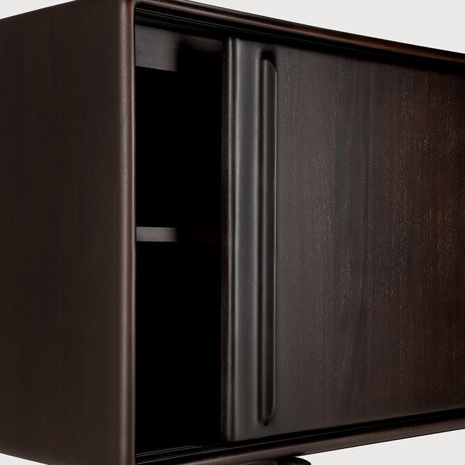 Ethnicraft Flow Sideboard in mahogany, FSC-certified solid mahogany with varnished finish