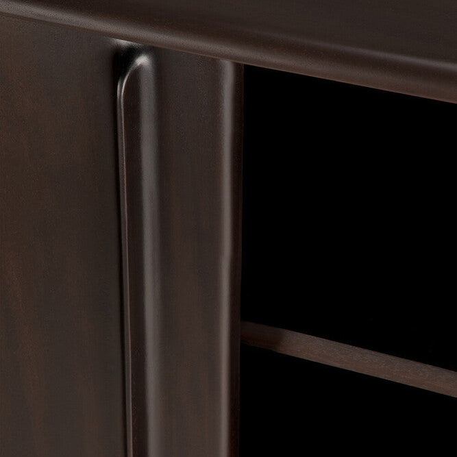 Ethnicraft Flow Sideboard in mahogany, FSC-certified solid mahogany with varnished finish