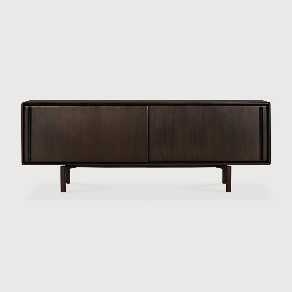 Ethnicraft Flow Sideboard in mahogany, FSC-certified solid mahogany with varnished finish
