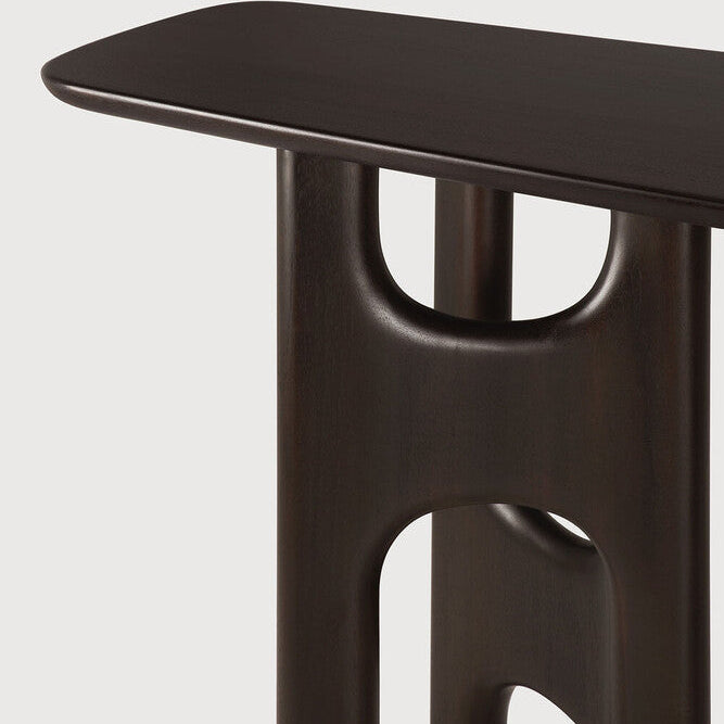 Ethnicraft Flow Console in mahogany, FSC-certified solid mahogany