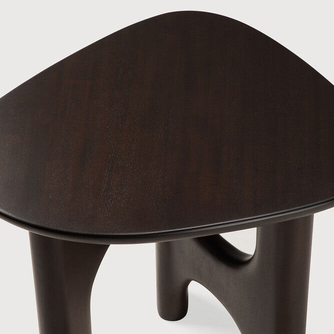 Ethnicraft Flow Side Table in mahogany, FSC-certified solid mahogany