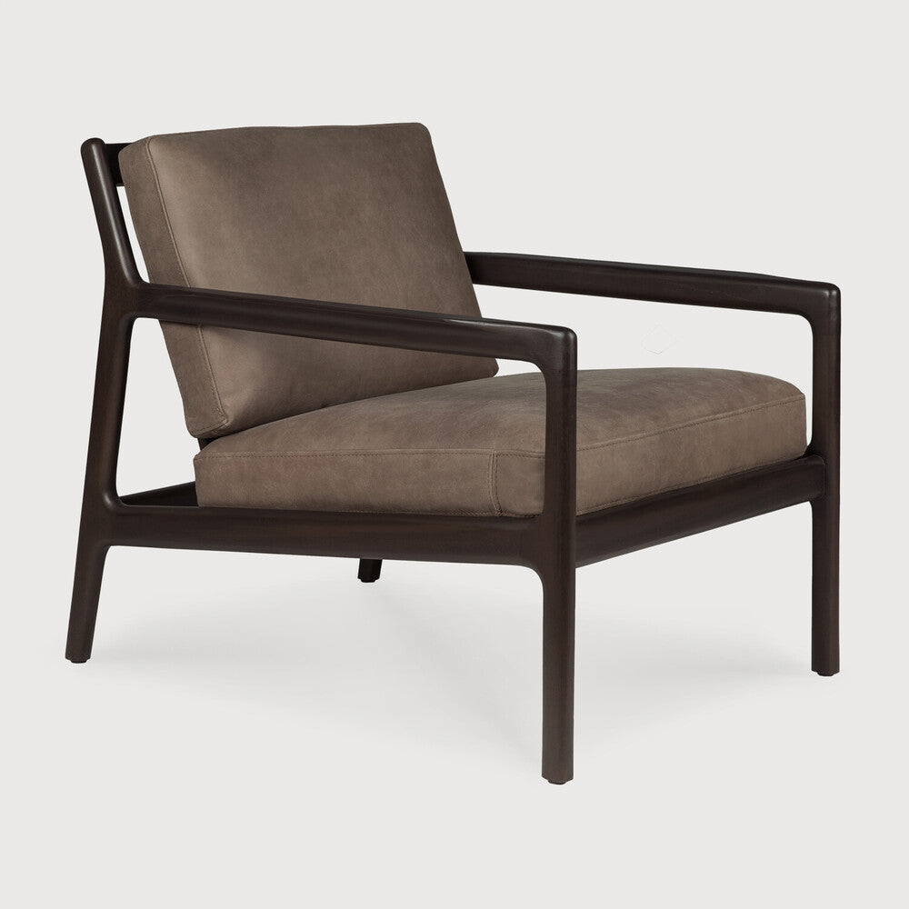 Ethnicraft Jack Lounge Chair with FSC-certified solid mahogany frame