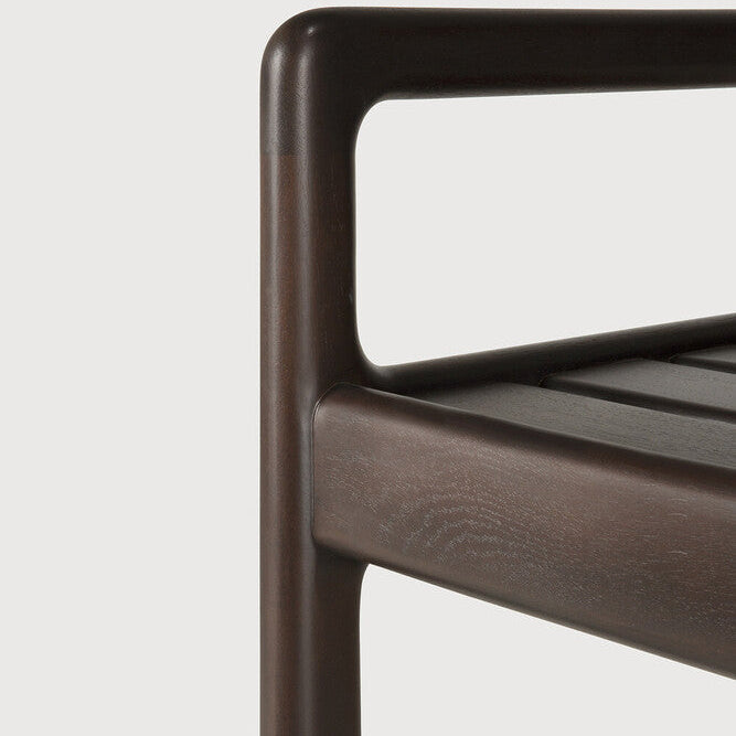 Ethnicraft Jack Bench Frame in mahogany, FSC-certified solid mahogany with varnished finish