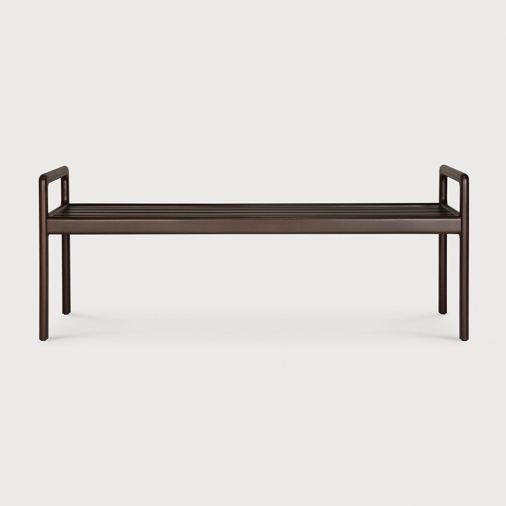 Ethnicraft Jack Bench Frame in mahogany, FSC-certified solid mahogany with varnished finish