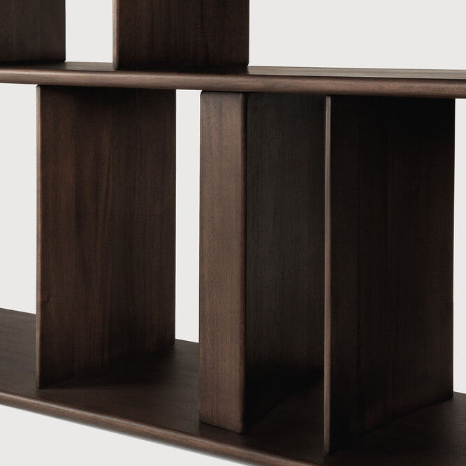 Ethnicraft Block Sofa Console with FSC-certified solid mahogany frame