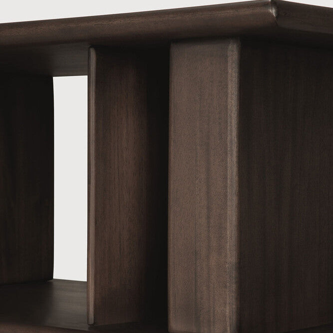 Ethnicraft Block Sofa Console with FSC-certified solid mahogany frame