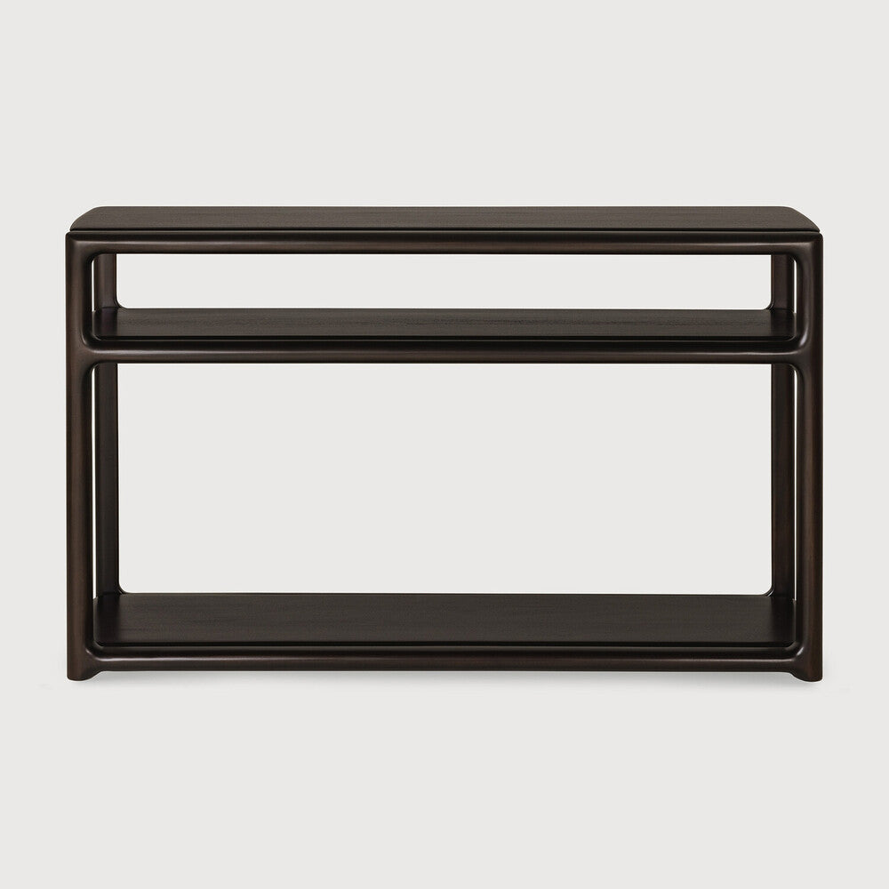 Ethnicraft Eda Console in Rose Brown, solid mahogany