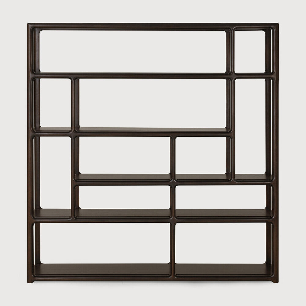 Ethnicraft Eda Rack tall in Rose Brown, solid mahogany