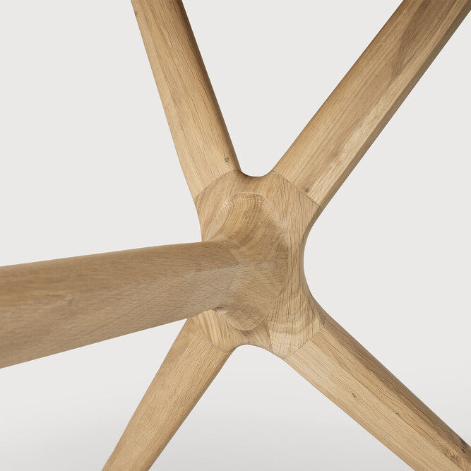 Ethnicraft X Dining Table in oak styled in a dining room