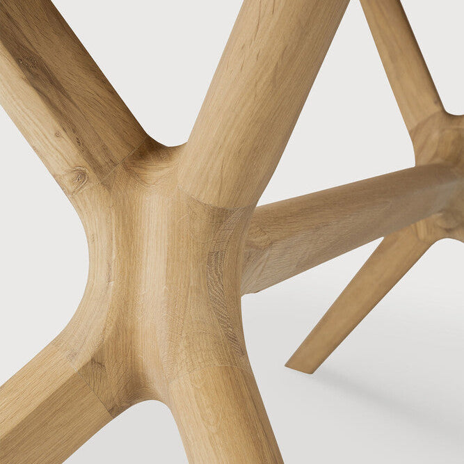Ethnicraft X Dining Table in oak styled in a dining room