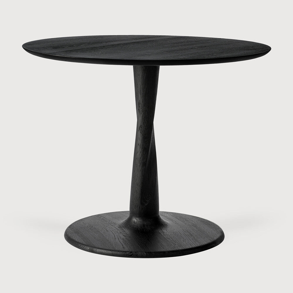Ethnicraft Torsion Square Dining Table in oak styled in a dining room