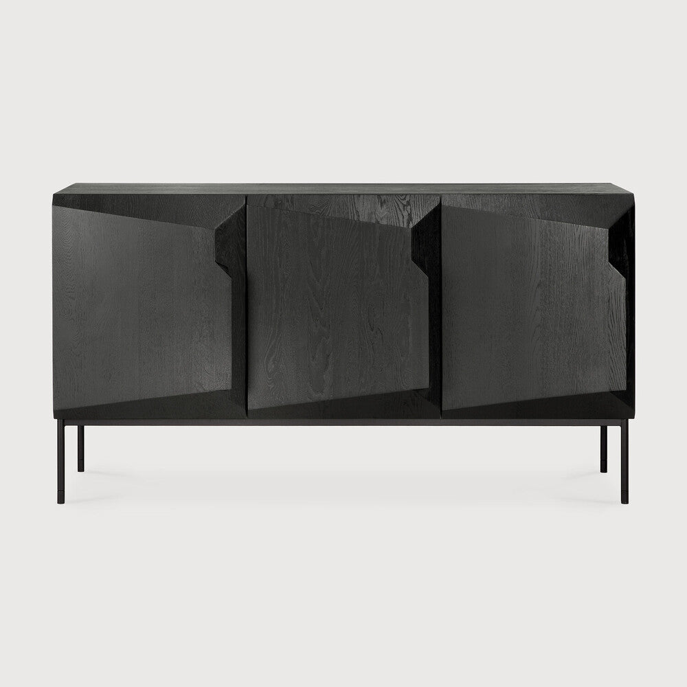 Ethnicraft Stairs Sideboard, FSC-certified solid wood furniture by Belgian brand