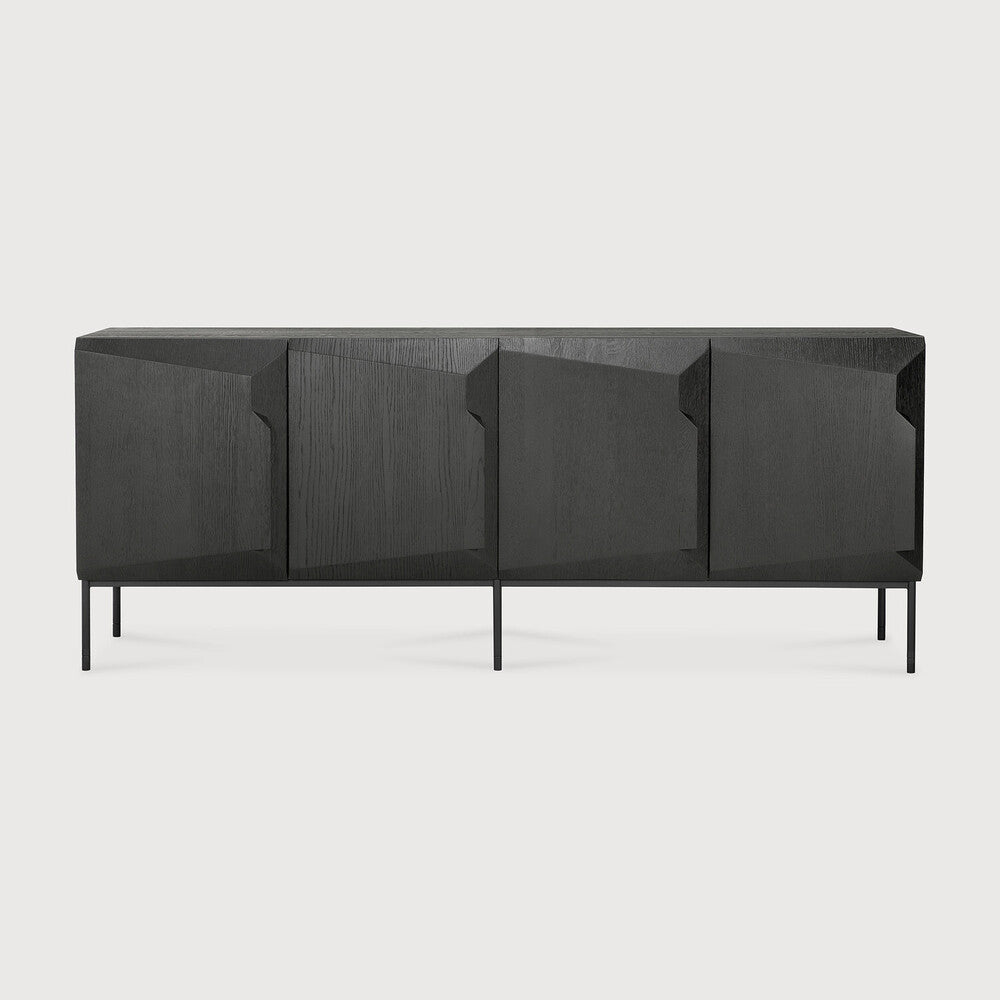 Ethnicraft Stairs Sideboard, FSC-certified solid wood furniture by Belgian brand