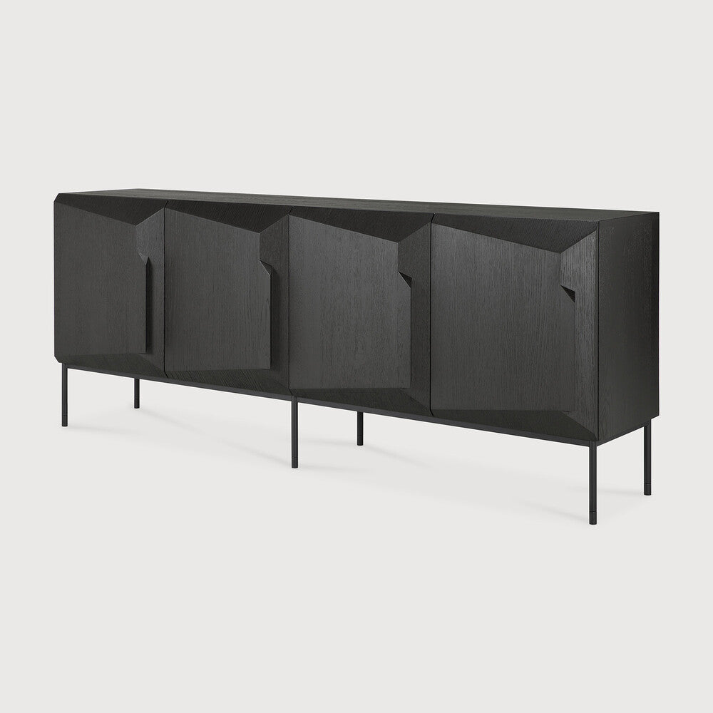 Ethnicraft Stairs Sideboard, FSC-certified solid wood furniture by Belgian brand