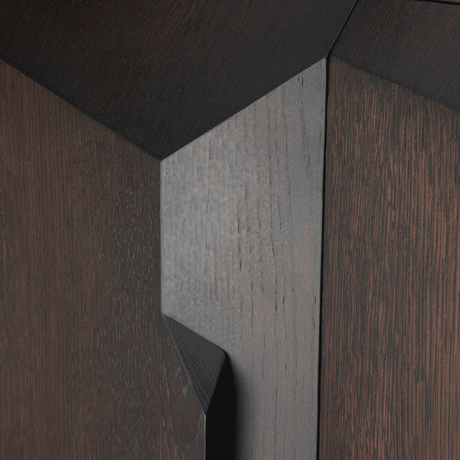 Ethnicraft Stairs Cupboard in oak, FSC-certified solid oak with varnished finish, Belgian solid wood furniture