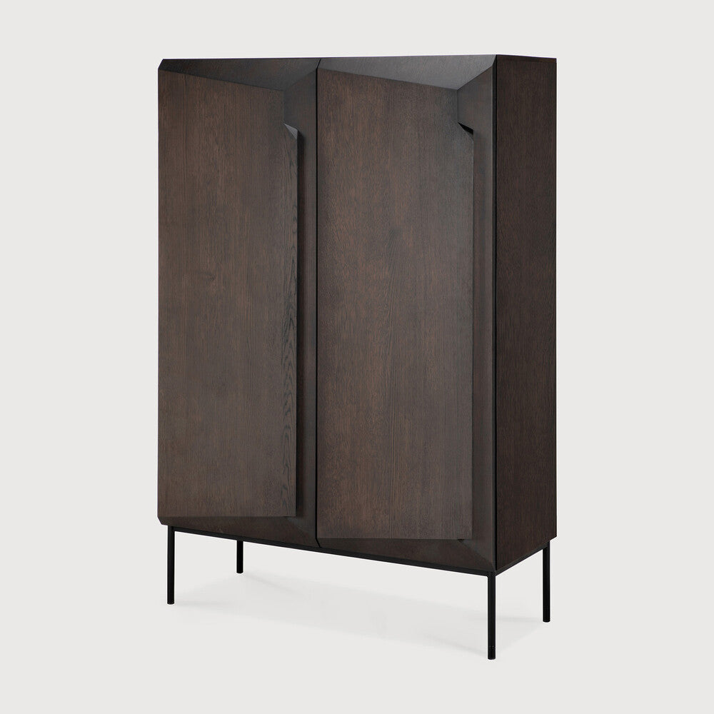 Ethnicraft Stairs Cupboard in oak, FSC-certified solid oak with varnished finish, Belgian solid wood furniture