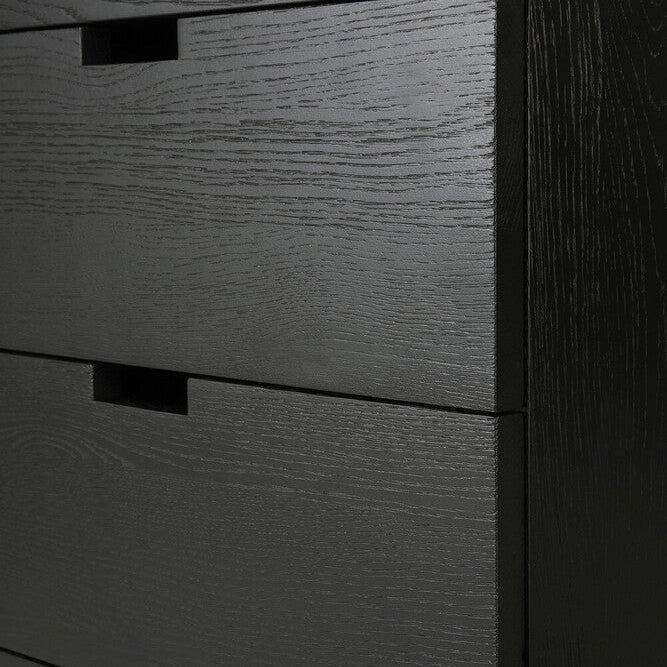 Ethnicraft Billy Drawer Unit in oak, FSC-certified solid oak with varnished finish