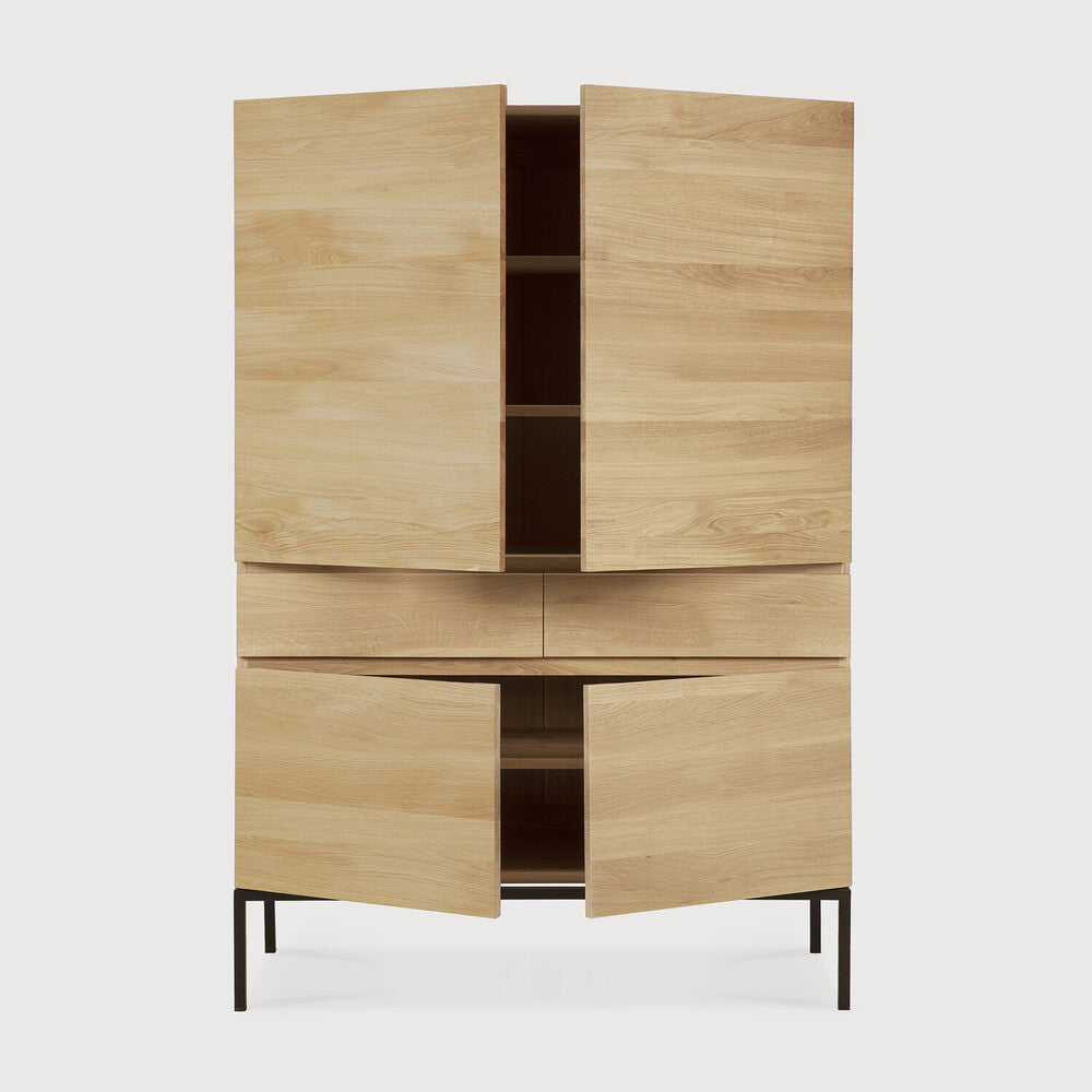 Ethnicraft Ligna Cupboard, FSC-certified solid wood furniture by Belgian brand