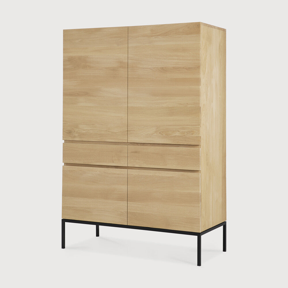 Ethnicraft Ligna Cupboard, FSC-certified solid wood furniture by Belgian brand