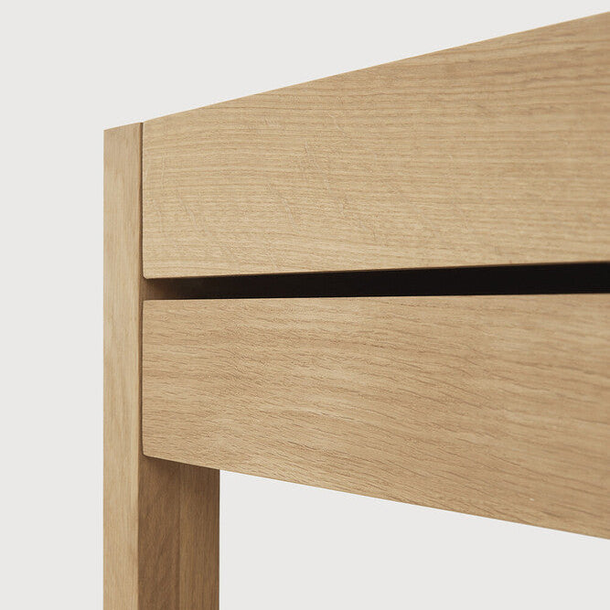 Ethnicraft Azur Bedside Table, FSC-certified solid wood furniture by Belgian brand