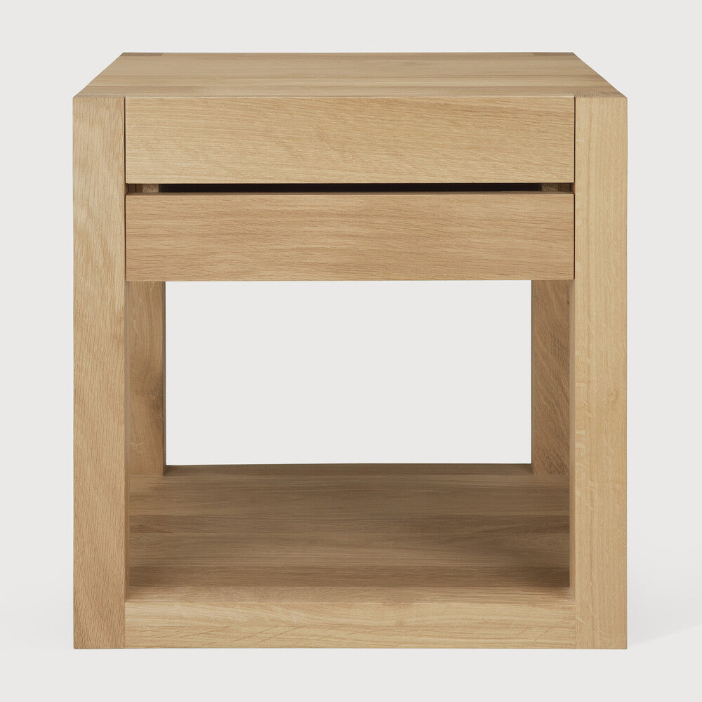 Ethnicraft Azur Bedside Table, FSC-certified solid wood furniture by Belgian brand