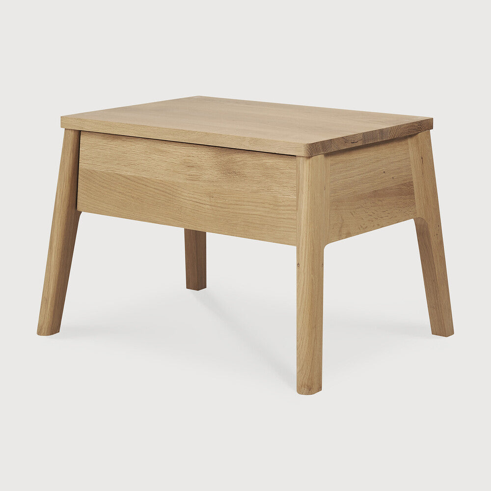 Ethnicraft Air Bedside Table, FSC-certified solid wood furniture by Belgian brand