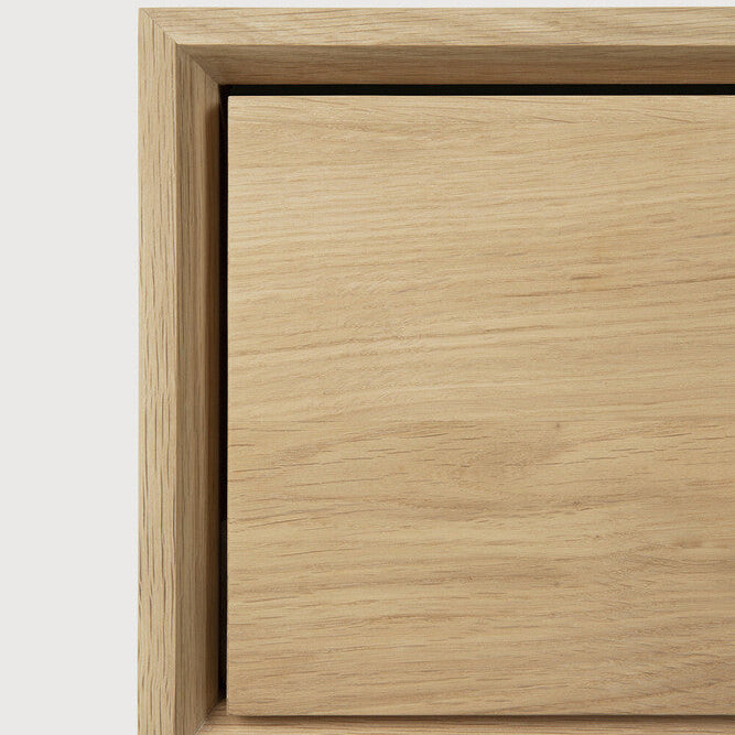 Ethnicraft Nordic II Hanging Bedside Table, FSC-certified solid wood furniture by Belgian brand