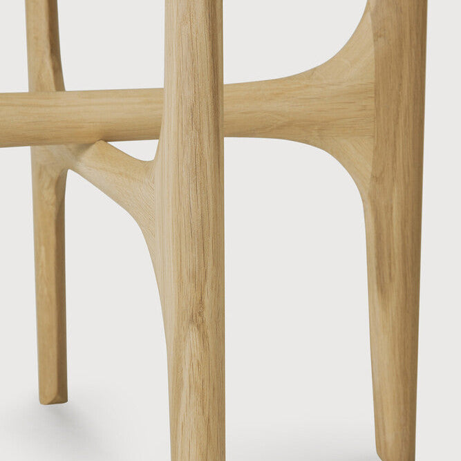 Ethnicraft PI Side Table in oak, FSC-certified solid oak with varnished finish