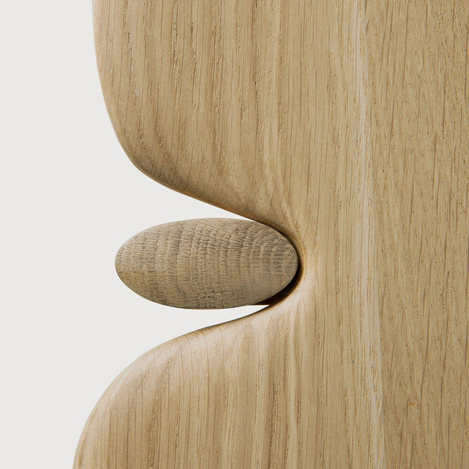 Ethnicraft Pi Coffee Table in oak, FSC-certified solid oak with varnished finish