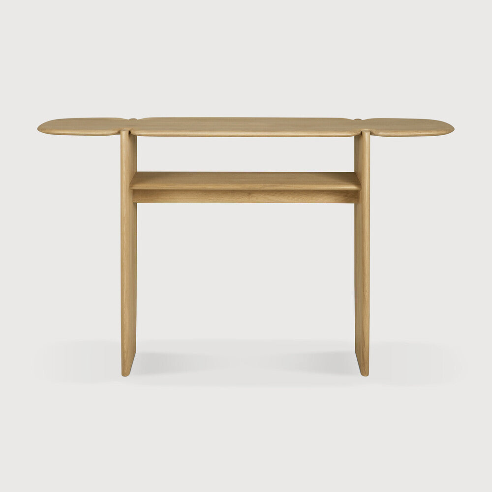 Ethnicraft Pi Console Table in oak, FSC-certified solid oak