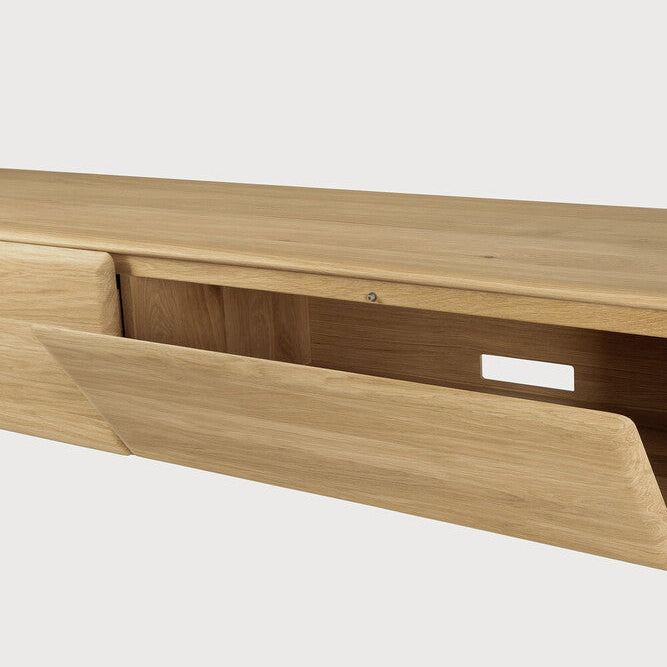 Ethnicraft PI TV Cupboard in oak, FSC-certified solid oak