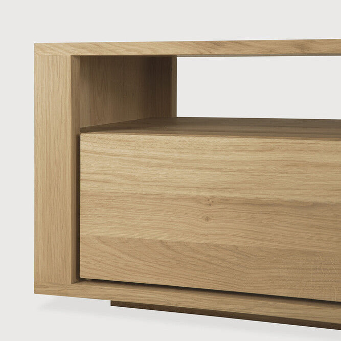 Ethnicraft Shadow TV Cupboard, FSC-certified solid wood furniture by Belgian brand