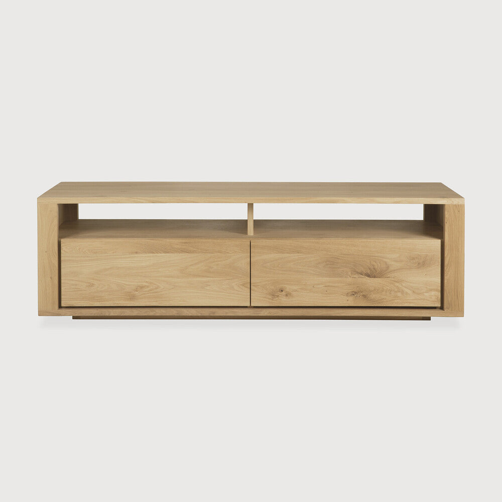 Ethnicraft Shadow TV Cupboard, FSC-certified solid wood furniture by Belgian brand