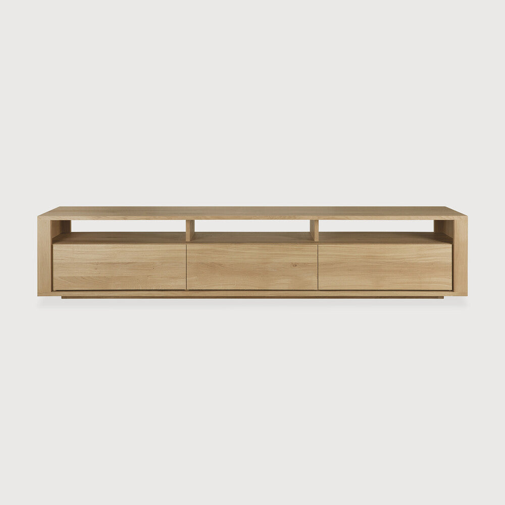 Ethnicraft Shadow TV Cupboard, FSC-certified solid wood furniture by Belgian brand