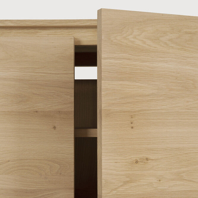 Ethnicraft Wave TV Cupboard, FSC-certified solid wood furniture by Belgian brand