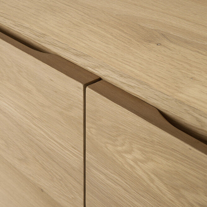 Ethnicraft Wave TV Cupboard, FSC-certified solid wood furniture by Belgian brand