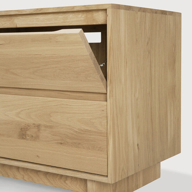 Ethnicraft Wave TV Cupboard, FSC-certified solid wood furniture by Belgian brand