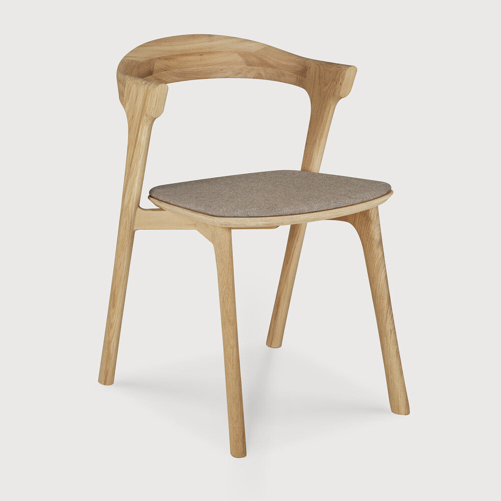 Ethnicraft Bok Dining Chair in oak, FSC-certified solid oak with natural finish, Belgian solid wood furniture