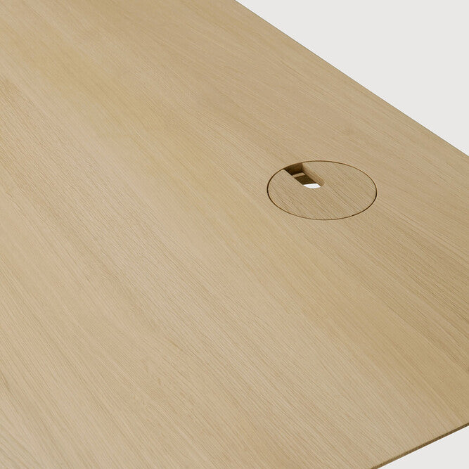Ethnicraft Bok Adjustable Desk in oak, FSC-certified solid oak, Belgian solid wood furniture