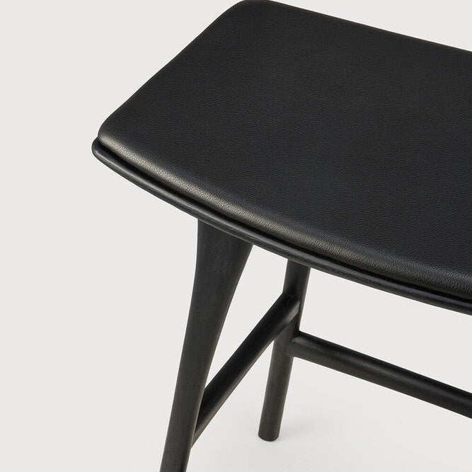 Ethnicraft Osso Stool in oak, FSC-certified solid oak with varnished finish
