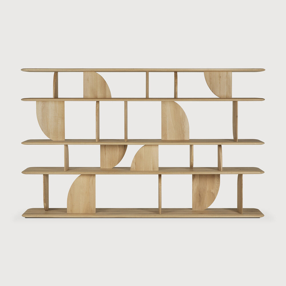 Ethnicraft Geometric Rack in oak, FSC-certified solid oak with varnished finish