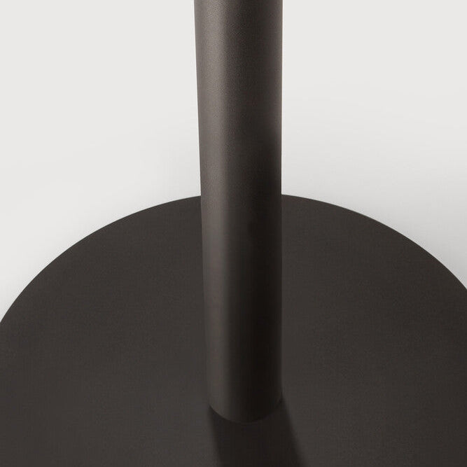 Ethnicraft Blend Dining Table Base styled in a dining room
