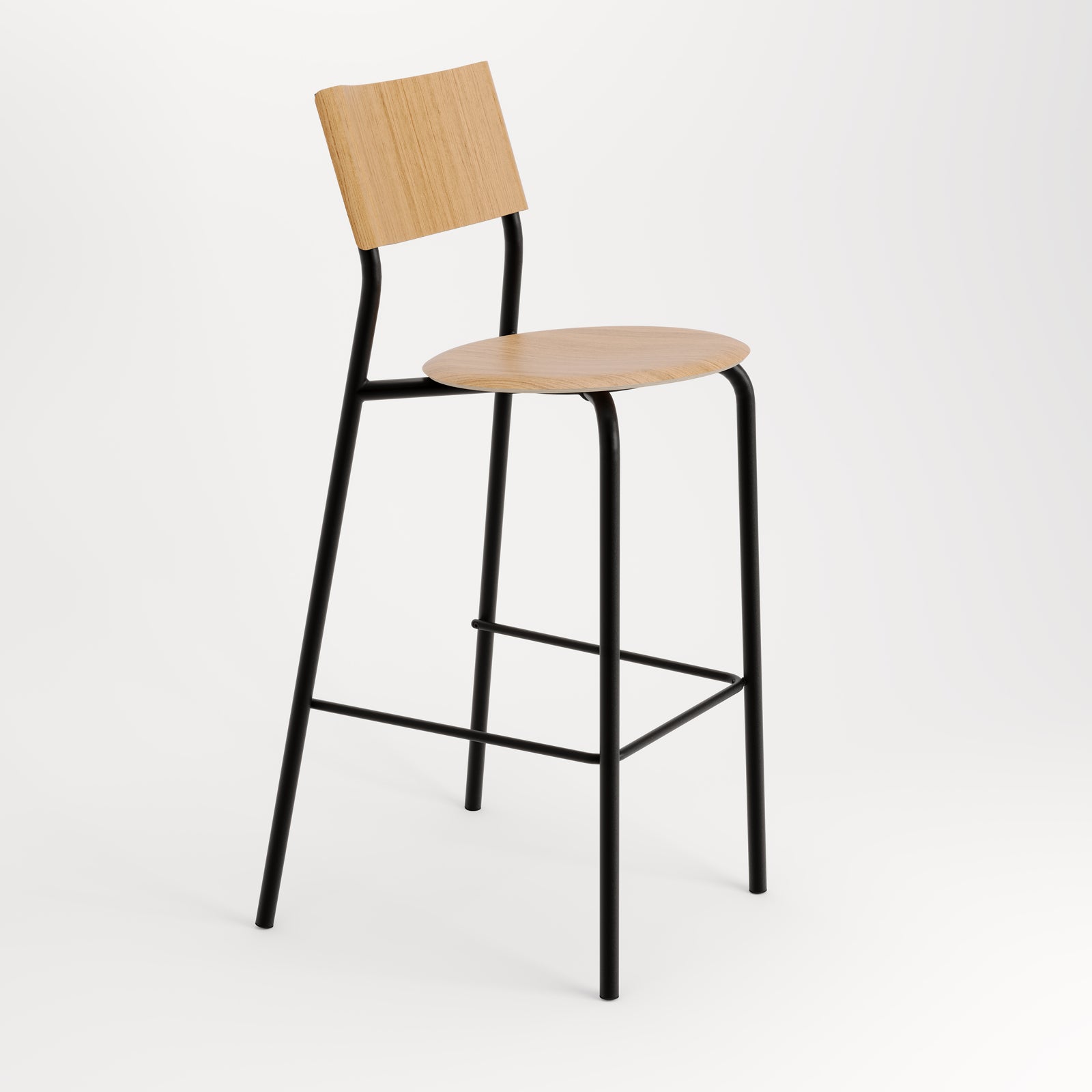 Tiptoe SSD Wood Bar Chair 29.5in in Graphite Black — Tiptoe