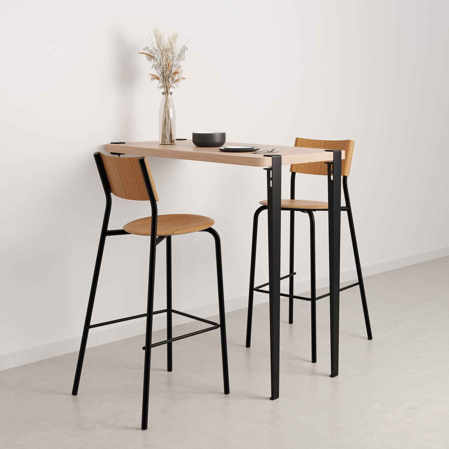 Tiptoe SSD Wood Bar Chair 29.5in