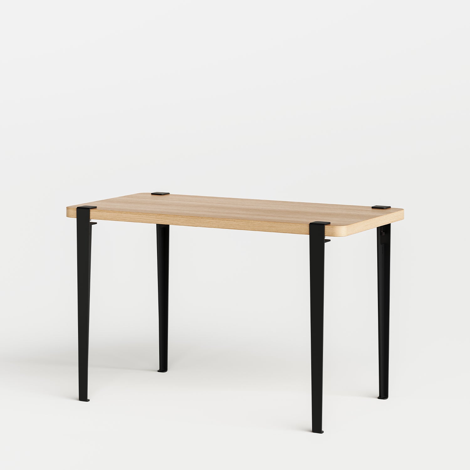 Tiptoe Dining Table with Eco-Certified Wood Top in Graphite Black — Tiptoe